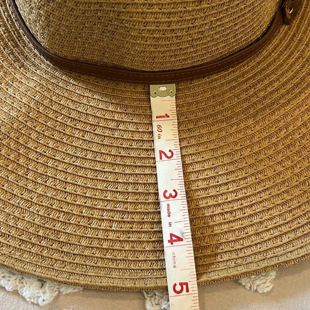 Melissa Odabash Tan Wide-Brim Sun Hat